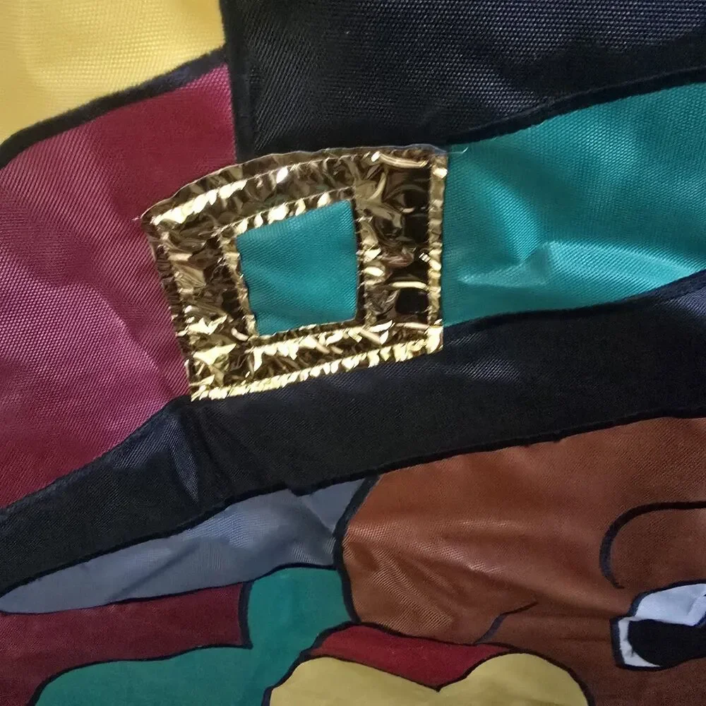 Vtg 1999 Thanksgiving Pilgrim Turkey  Garden Flag 2 Sided 42